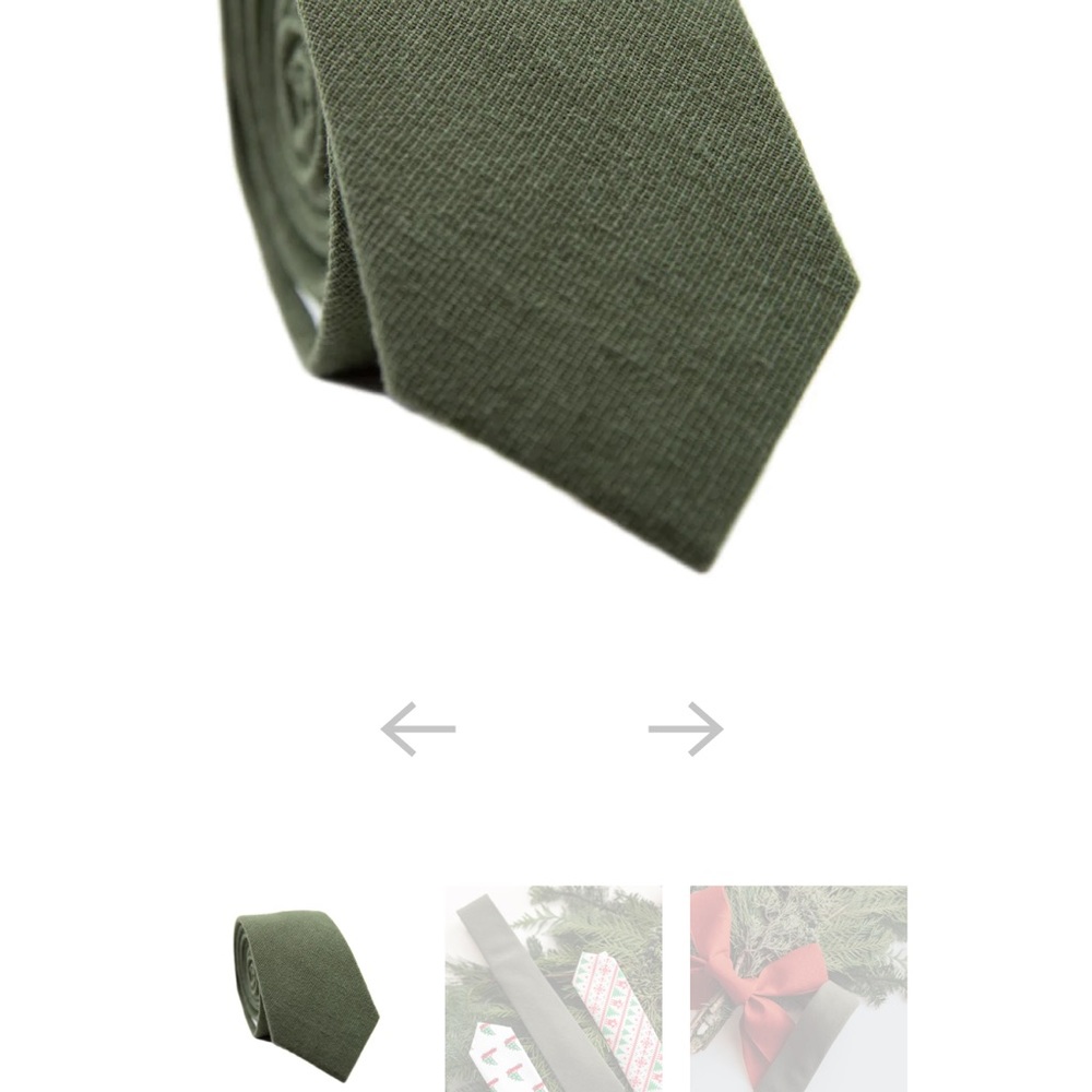 Forest green Dazi Skinny Ties